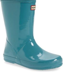BRAND NEW Hunter 'First Gloss' Toddler Rain Boots, Size 7T